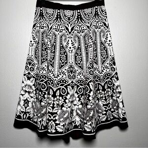 VTG 90s Women Fairy Skirt Medium Brown‎ White Gremlincore Paisley Goblincore